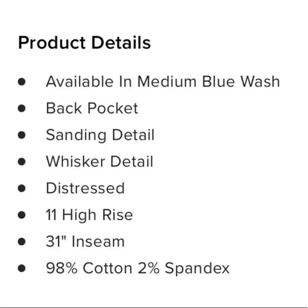 Blessed With My Booty‎ Skinny Jeans - Medium Blue Wash-NWOT - Picture 8 of 8